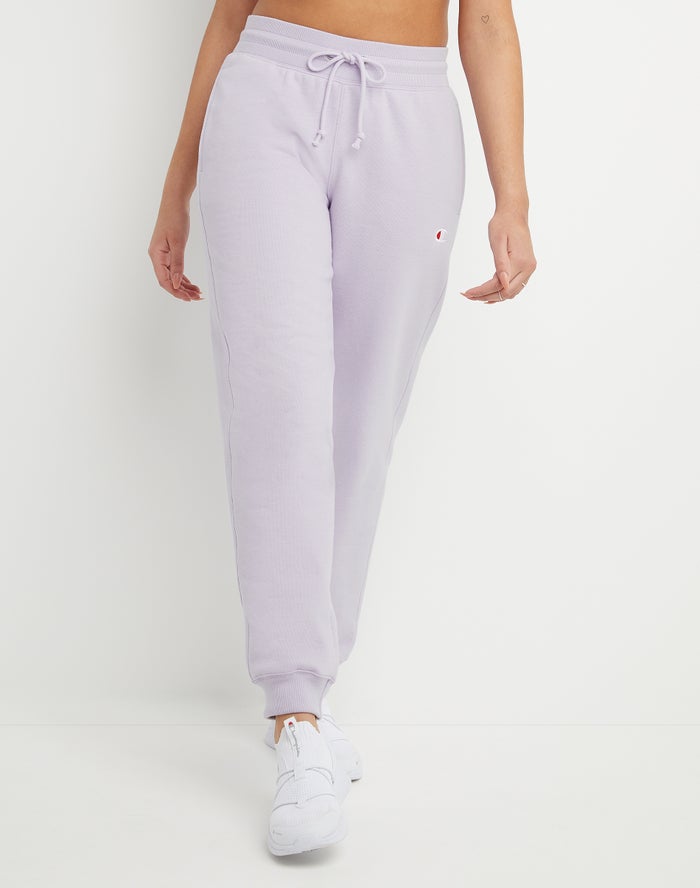 Champion Womens Joggers NZ - Reverse Weave Light Purple ( 4196-WLTNJ )